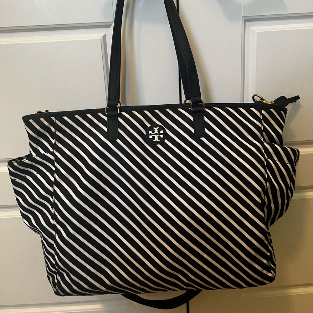 Navy Tory Burch Diaper Bag